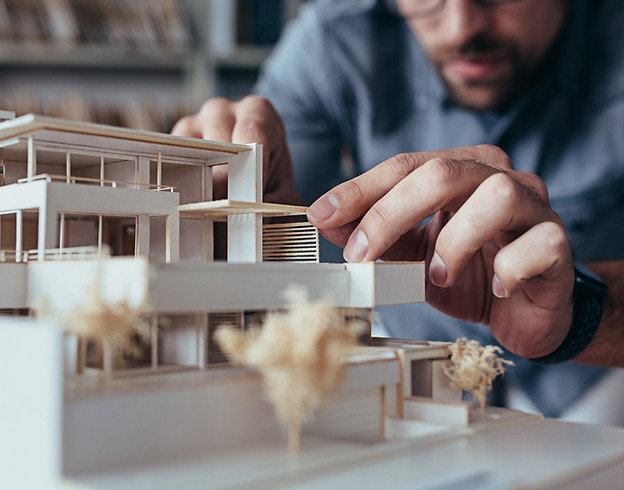 Architect Adjusting Model