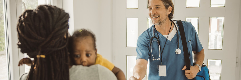 Freundlicher Arztbesuch