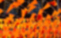 Orange Fahnen