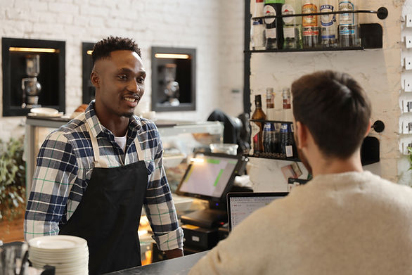 Cafe Interaction Scene
