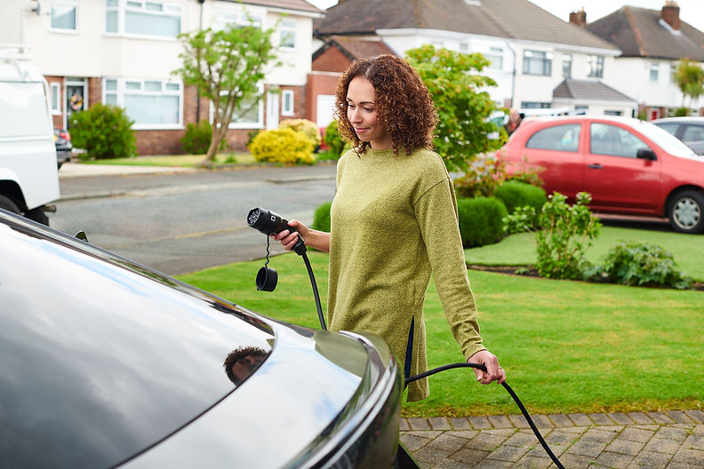 charging the electric car at home