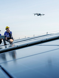 Engineers on Solar Roof