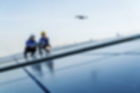 Ingenieure auf Solardach