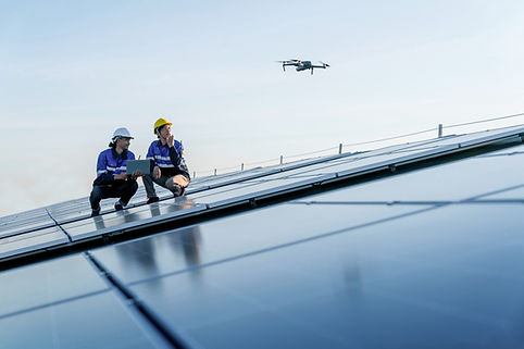 Engineers on Solar Roof