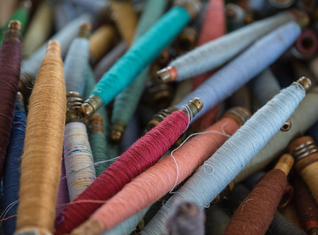 Colorful Thread Spools