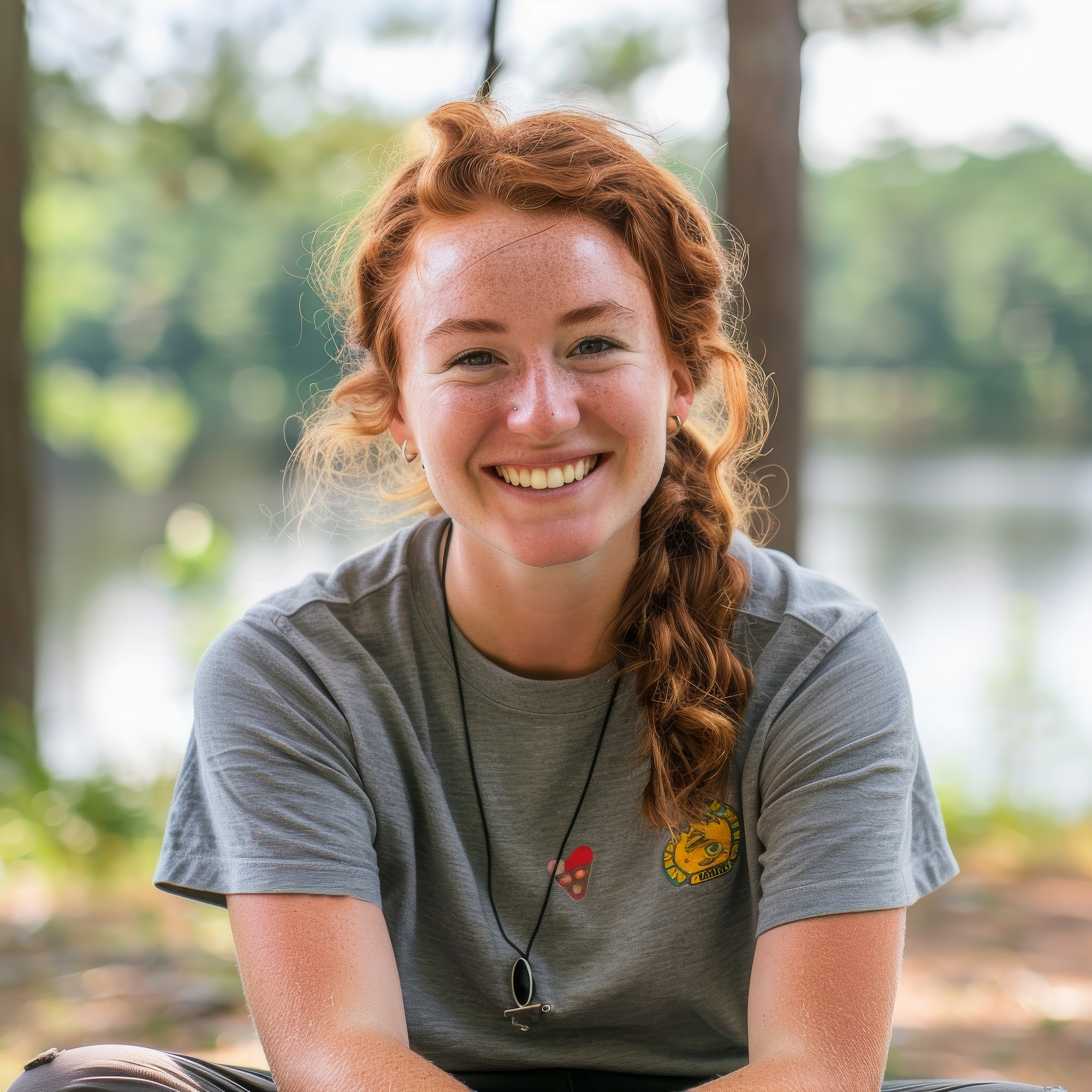 Smiling Outdoors