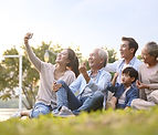 Familia tomando una foto