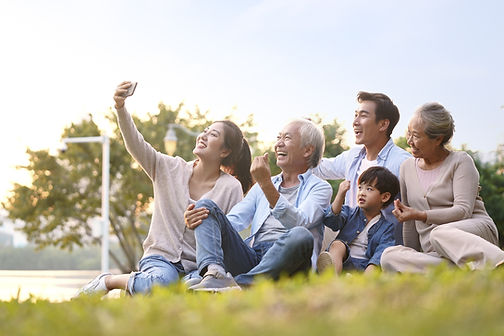 Family Taking a Photo
