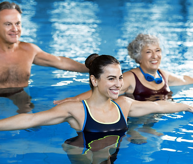Aerobic Class in Pool