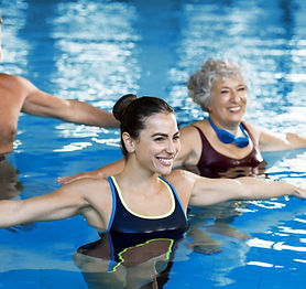 Aerobic Class in Pool
