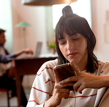 Woman Using Phone