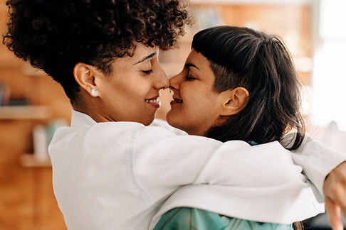 Couple Embracing Tenderly