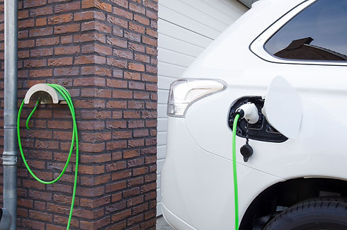 Charging an electric car at home