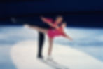 Patineurs sur glace professionnels