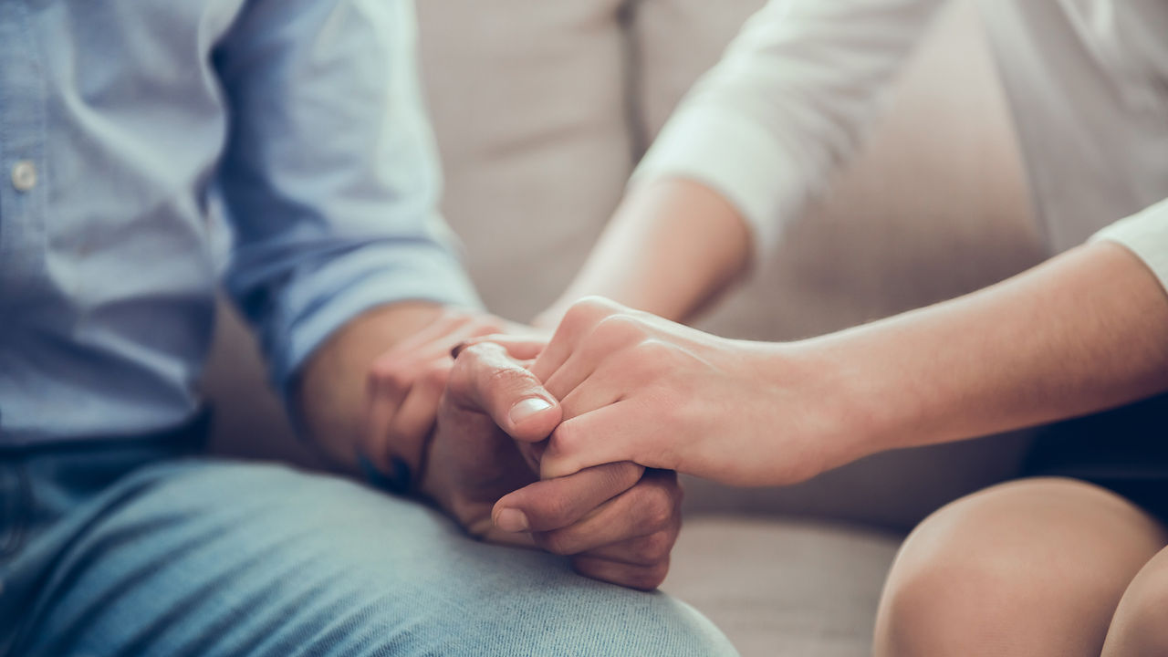 Holding hands