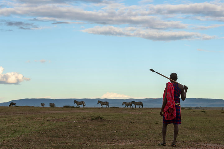 African Masai in Traditional Dress