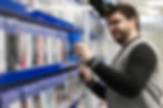 Man Browsing Shelves