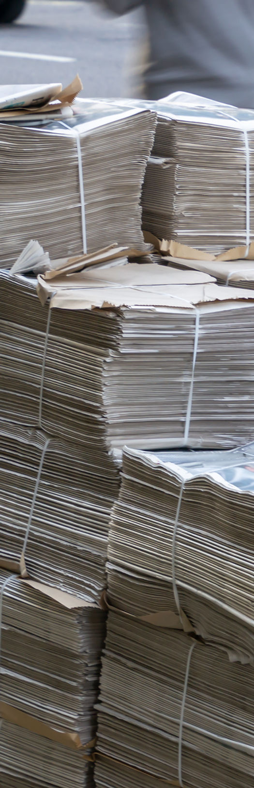 Newspaper bundles