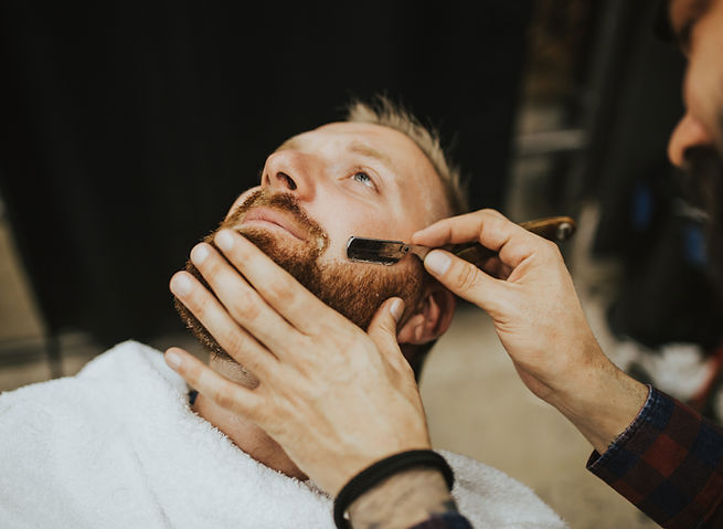 Barber Shaving Beard