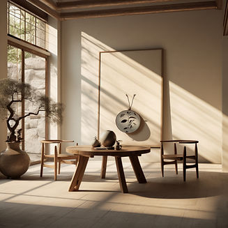 Inneneinrichtung im Zen-Stil