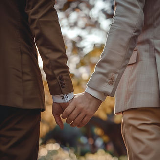 Holding Hands Outdoors