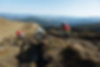 Cyclistes dans les montagnes