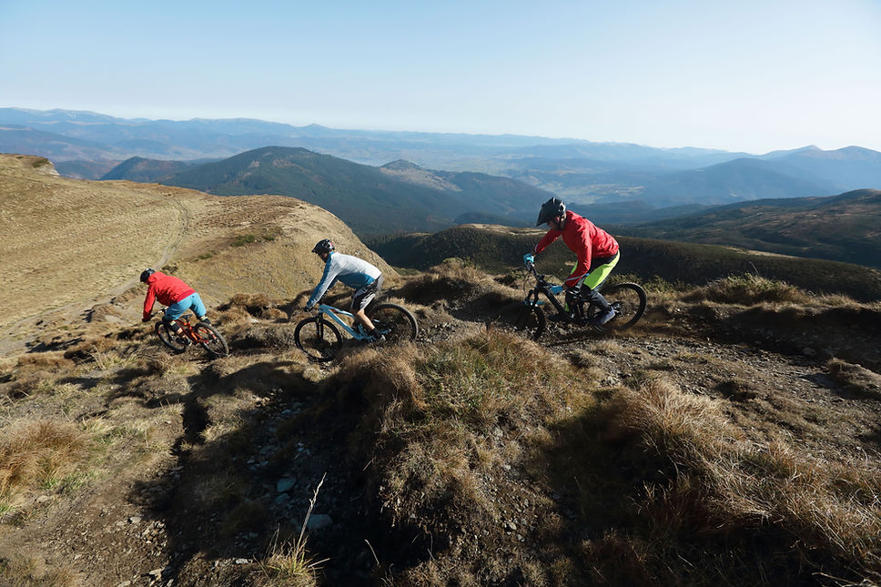 Cyclists in the Mountains
