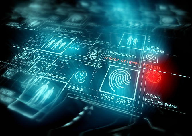 Digital Security and data protection illustration with advanced technology