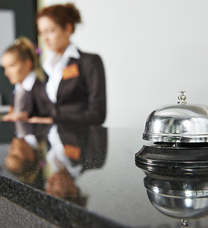 Reception dell'hotel