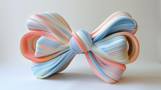 Noeud papillon pastel multicolore   
