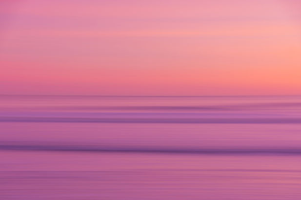 Horizonte de la puesta de sol
