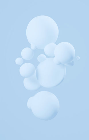 Schwebende blaue Blasen