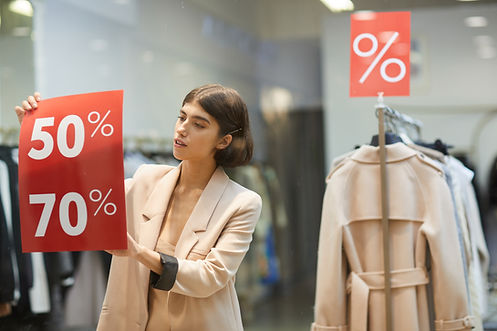 Affiches de vente suspendues