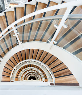 Abstract Spiral staircase