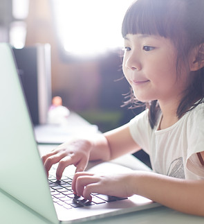 Pupil Using Laptop