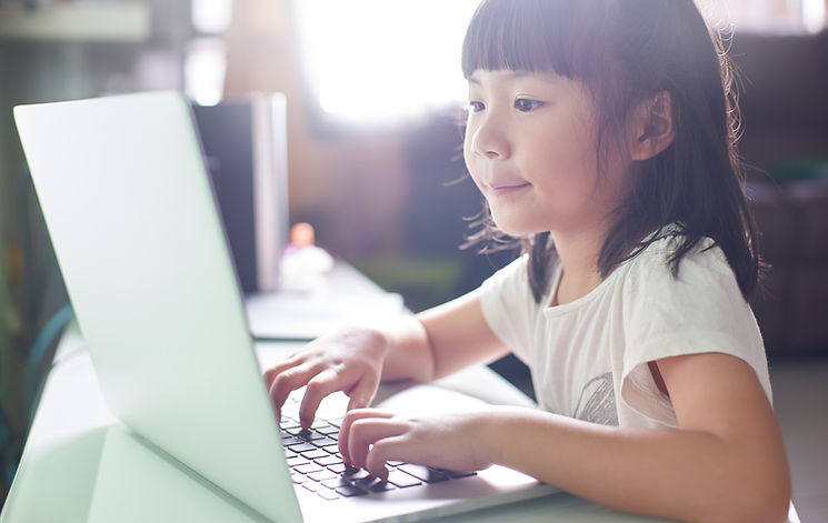 Child Using Laptop