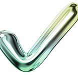 Metallic Checkmark Symbol