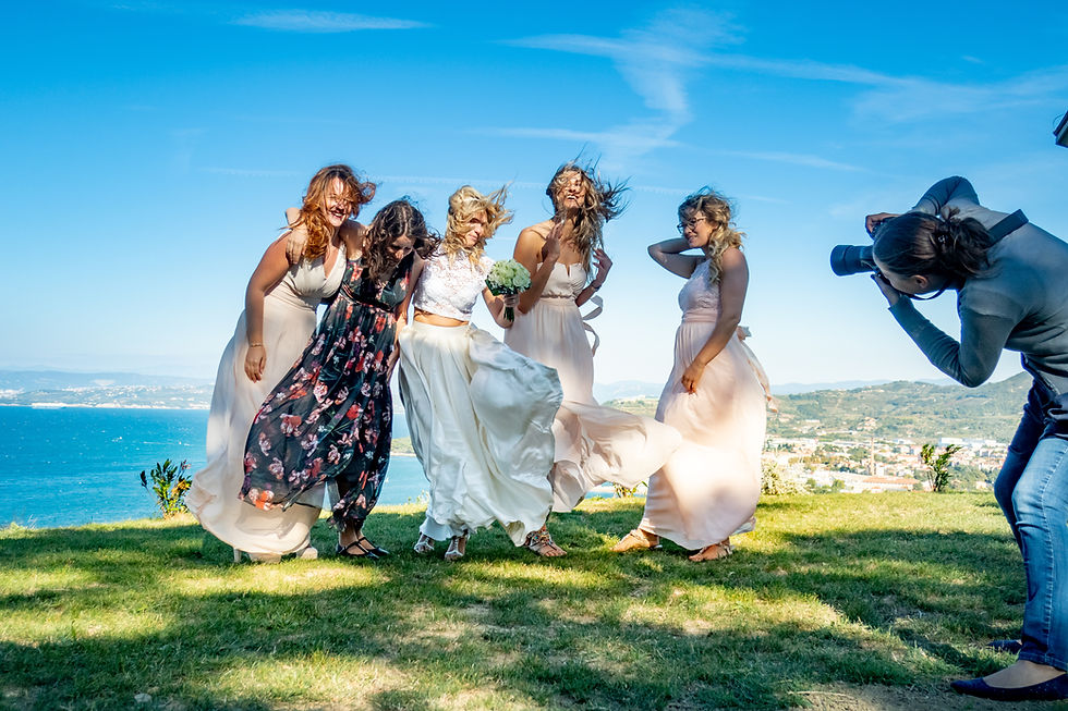 Sesión de fotos de boda al aire libre