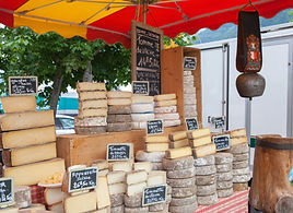 Cheese on display
