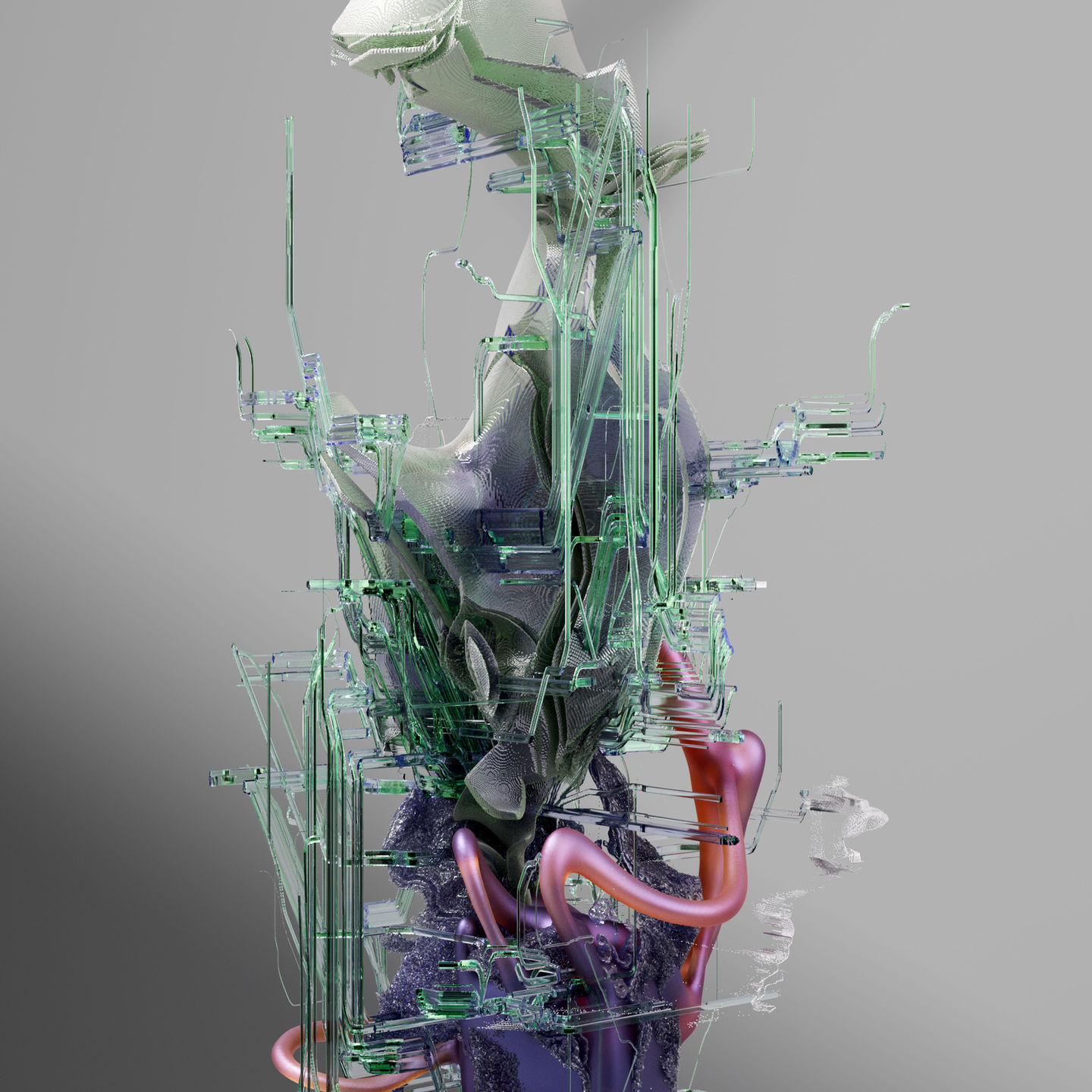 Abstract Glass Artwork