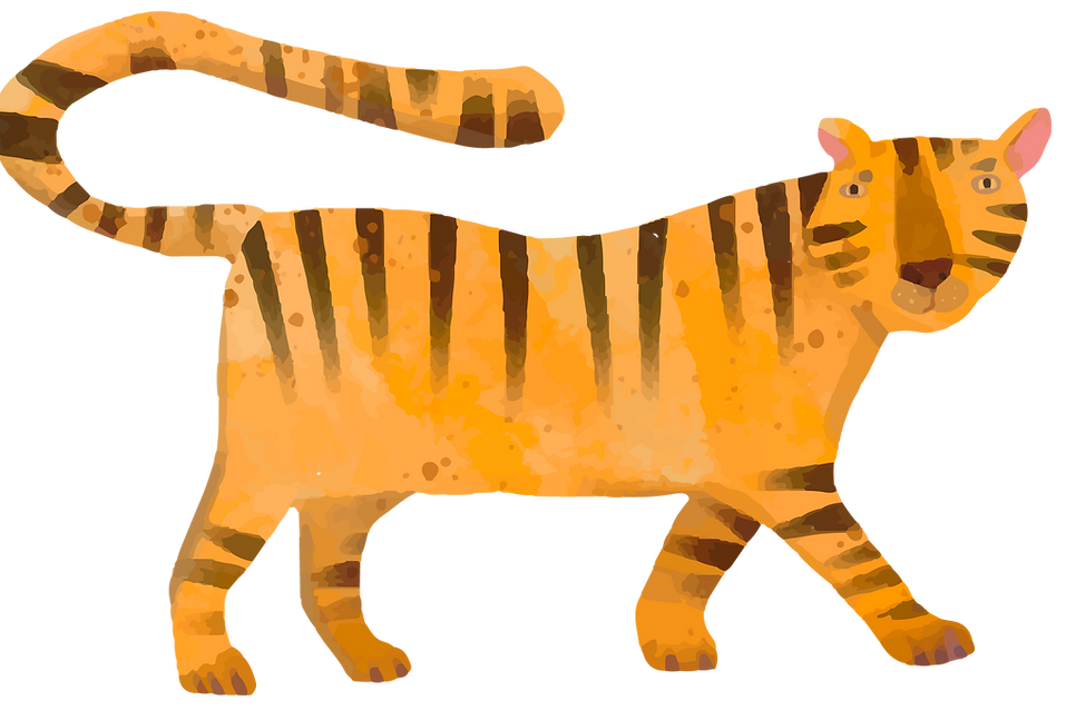 Watercolor Tiger Illustration