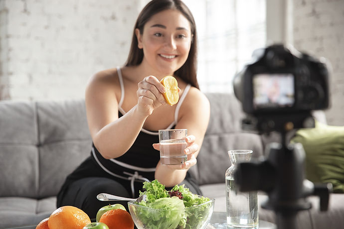 Woman Squeezing Lemon