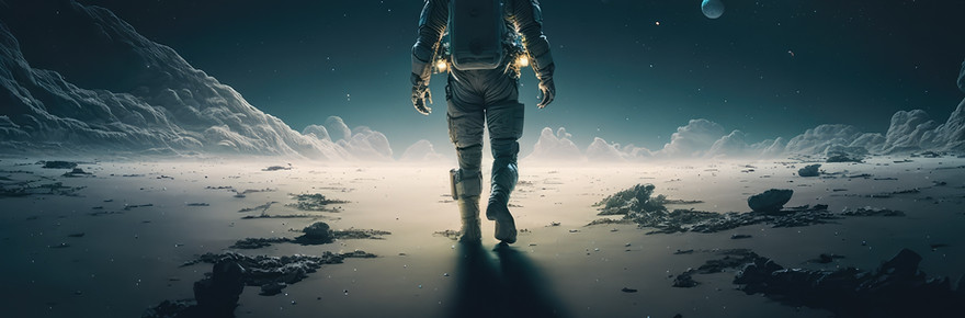 Astronaut on Alien Planet