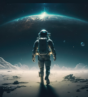 Astronaut On Alien Planet