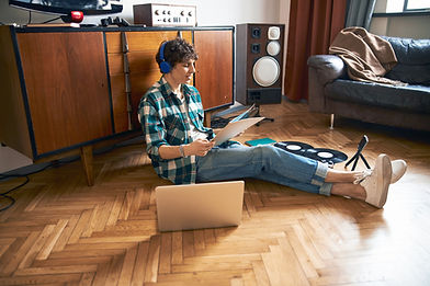 Listening to music