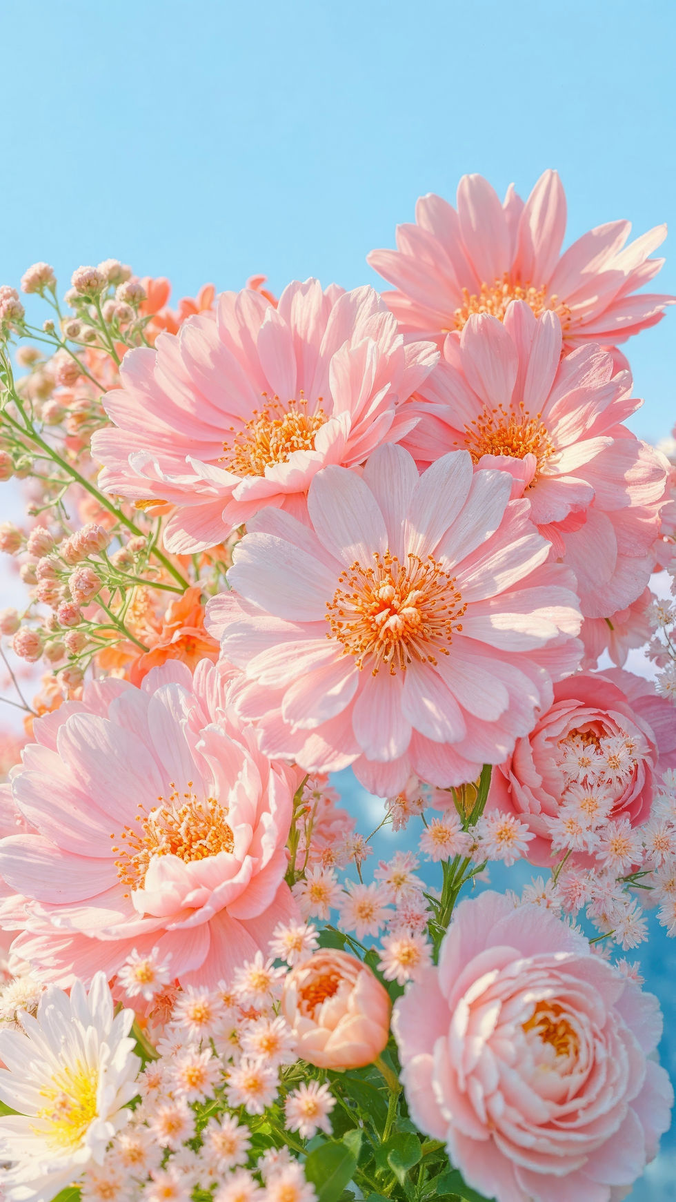 Pink Flowers Bouquet