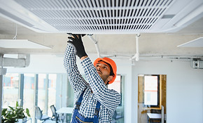 HVAC Technician Working