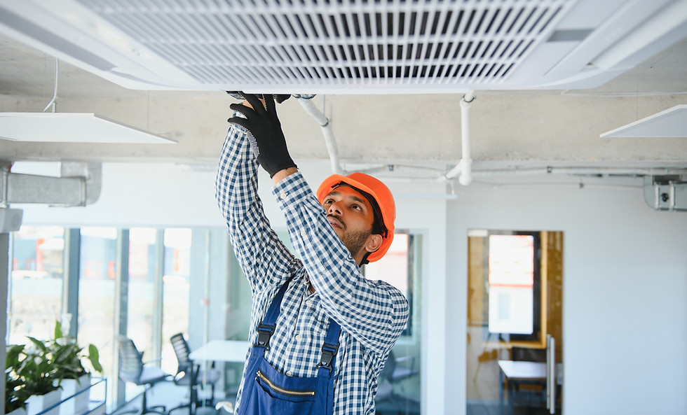 HVAC Technician Working