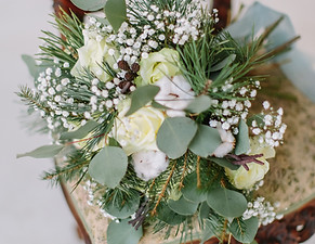 Bouquet on Chair