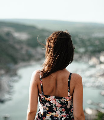 Woman with Floral Dress